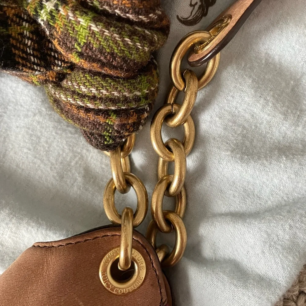 Authentic Juicy Couture | Y2K Vintage handbag with pom pom and scarf - Picture 7 of 10